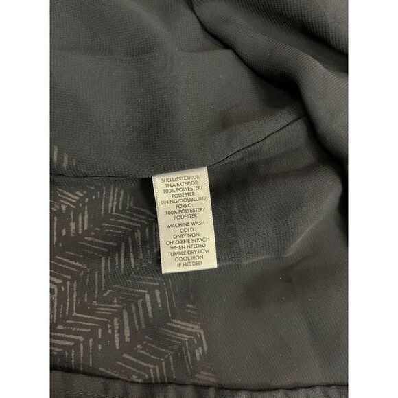 Loft Womens Lined Sleeveless Spaghetti Midi Dress Size S Black Aztec Pattern 100 - Picture 3 of 12